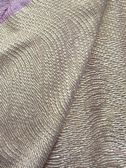 Pink and gold crinkle