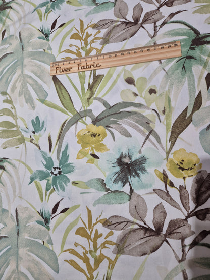 Floral spring cotton Panama