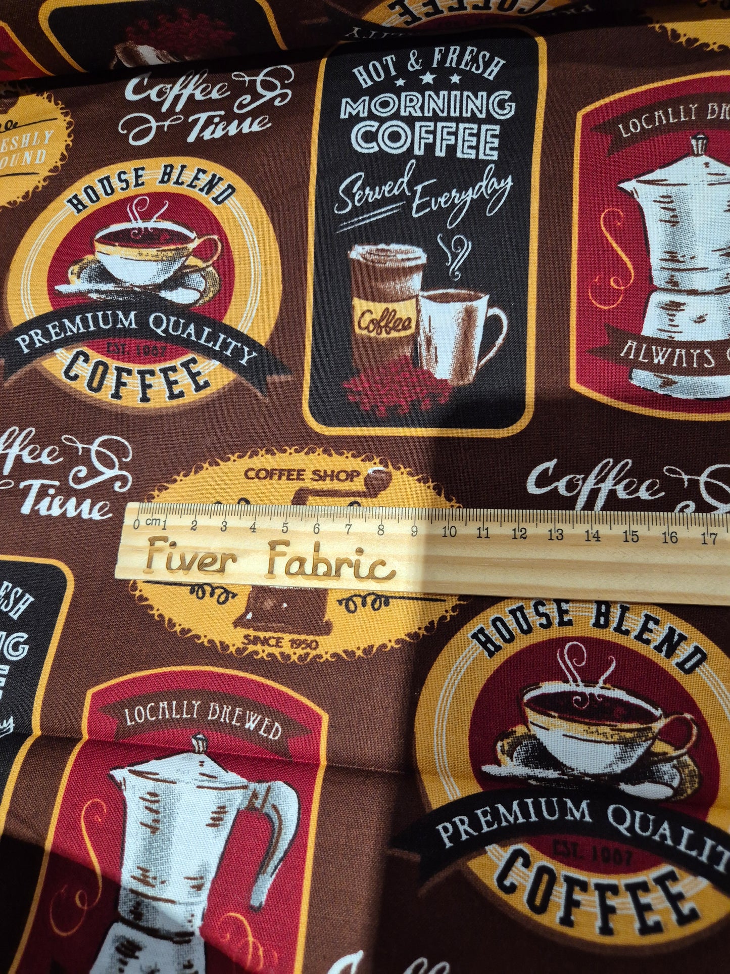 100% cotton Coffee