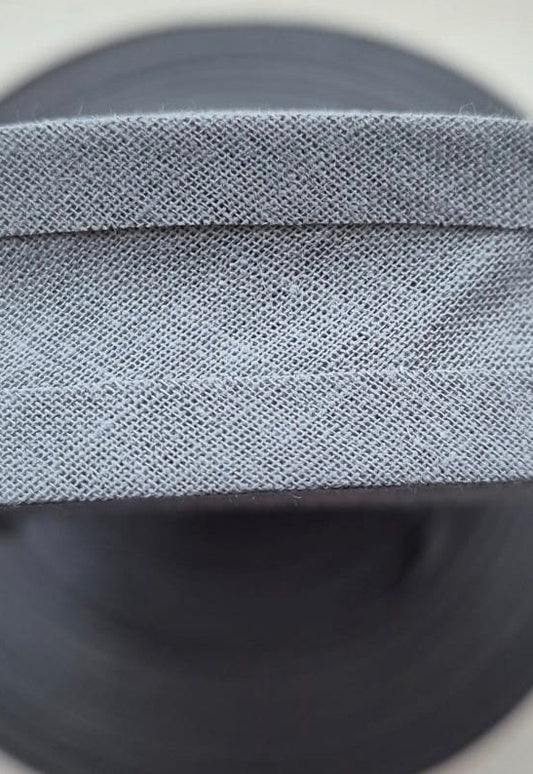 100% cotton bias binding Grey