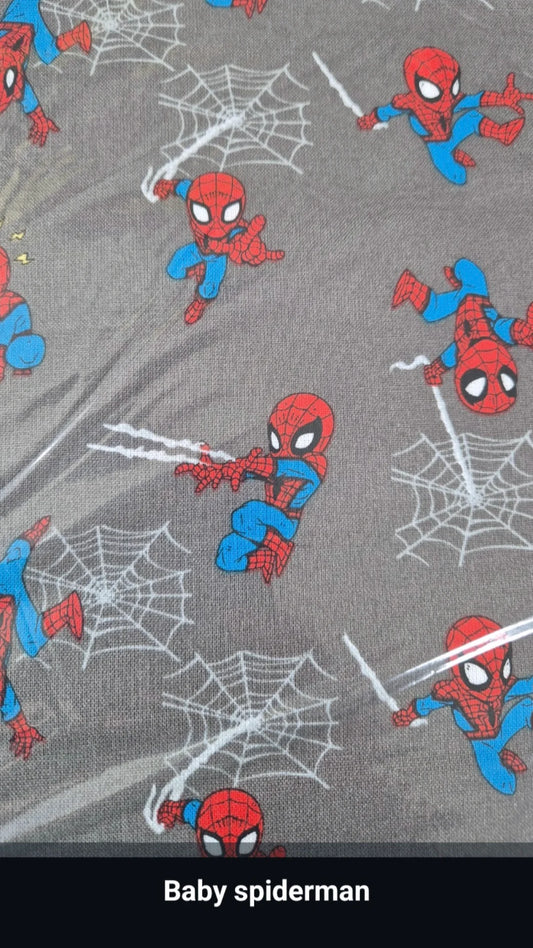 100% cotton baby spiderman