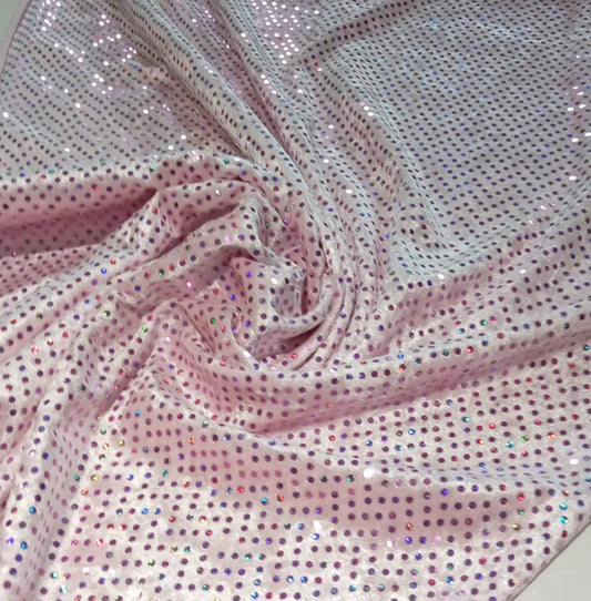 Pink sequin velvet