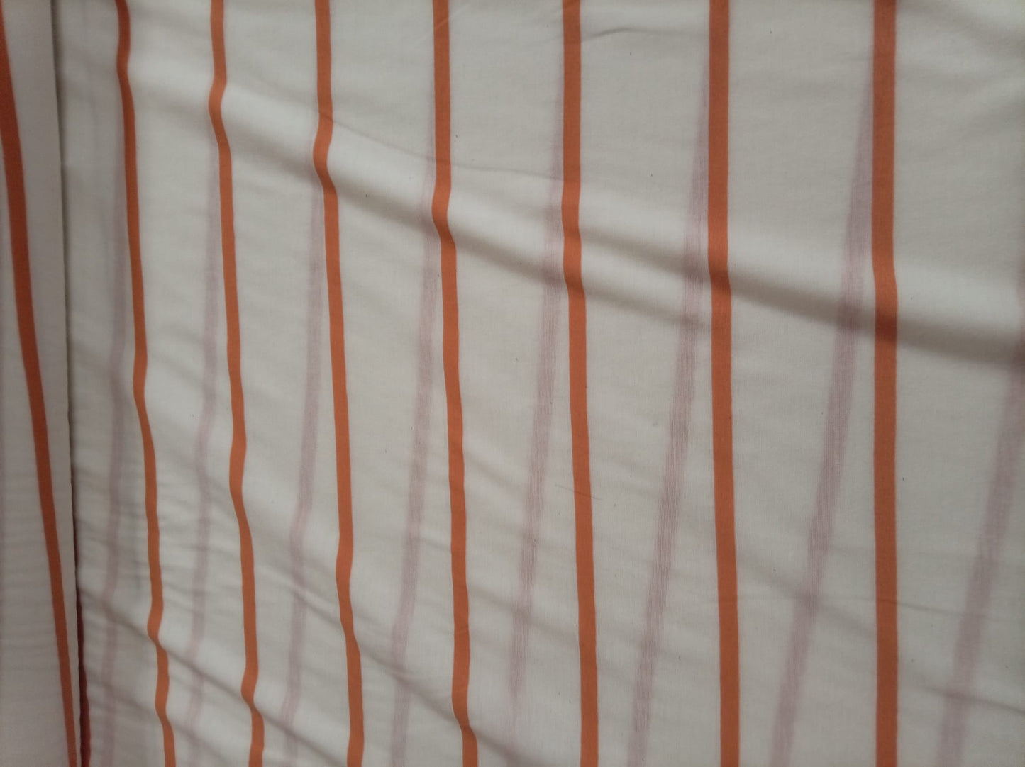Orange and white striped jersey