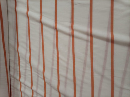Orange and white striped jersey