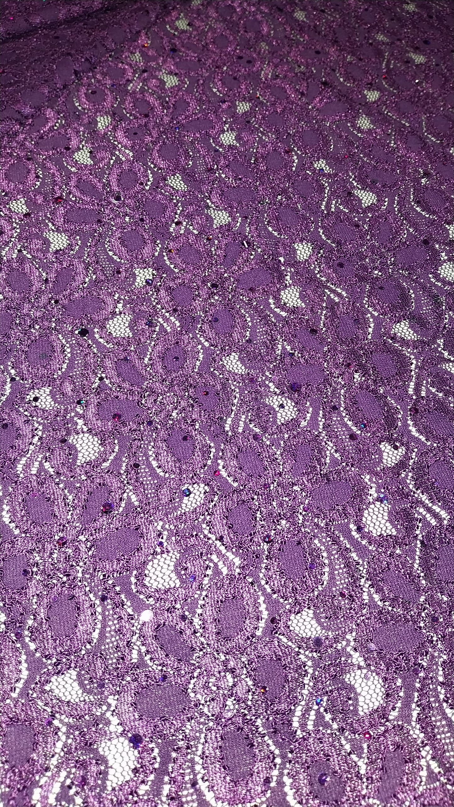Purple sparkle lace