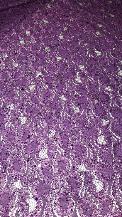 Purple sparkle lace