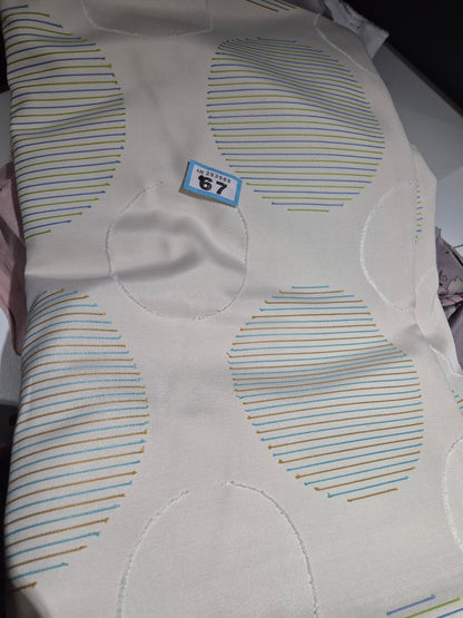 Number 67 circles upholstery canvas 3m