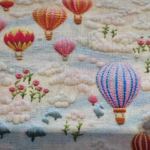 100% cotton 3D hot air balloons