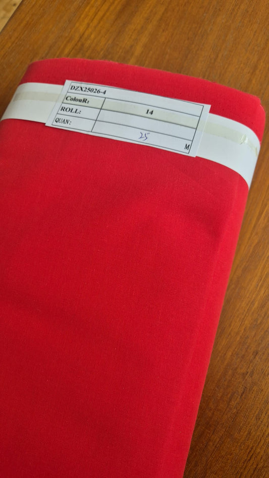 100% cotton lawn Red