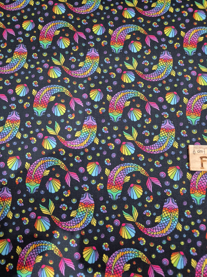 Rainbow Koi Fish 100% cotton