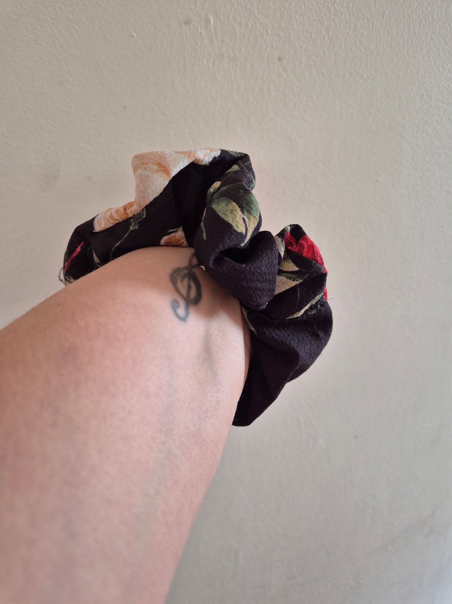 Handmade Floral Scrunchie
