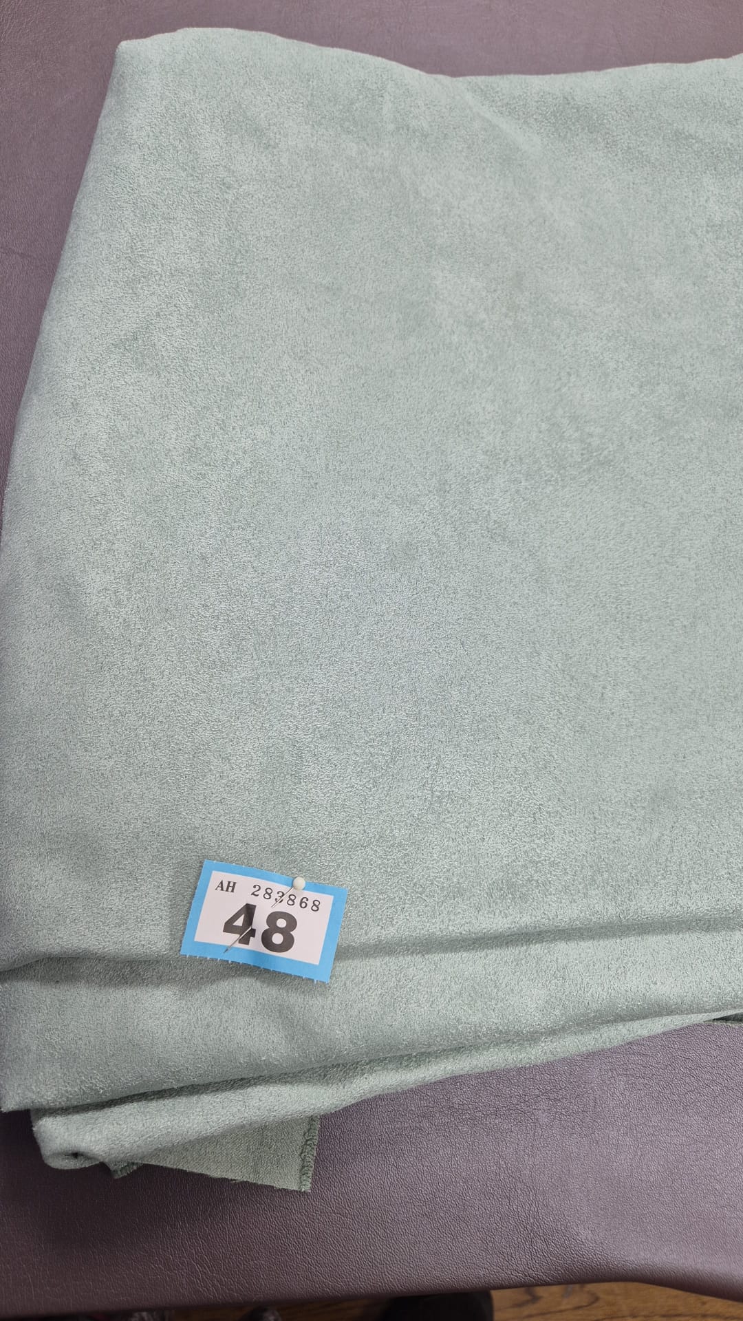 Number 48 brushed duck egg blue upholstery 3m