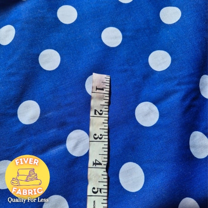 Blue spot polycotton