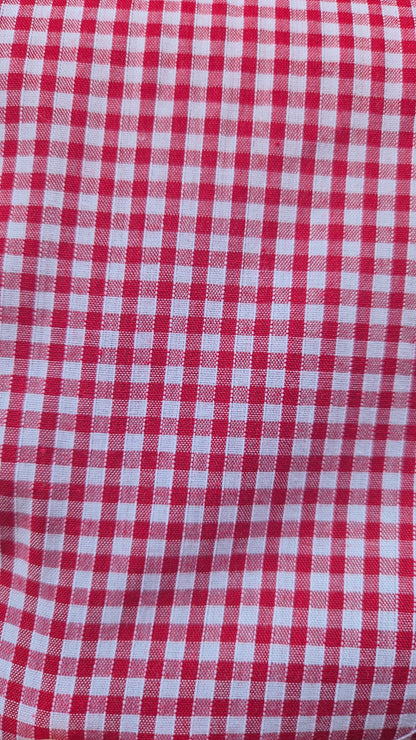 Gingham red