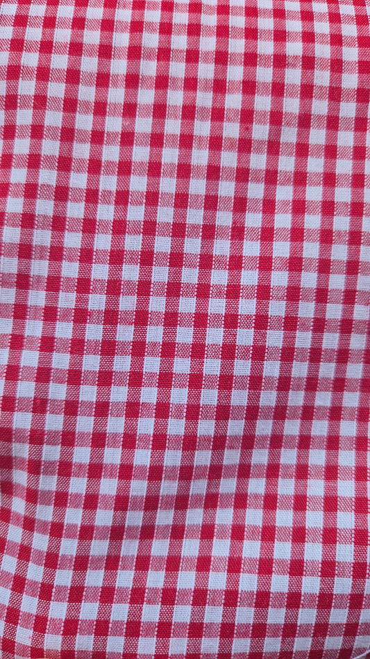 Gingham red