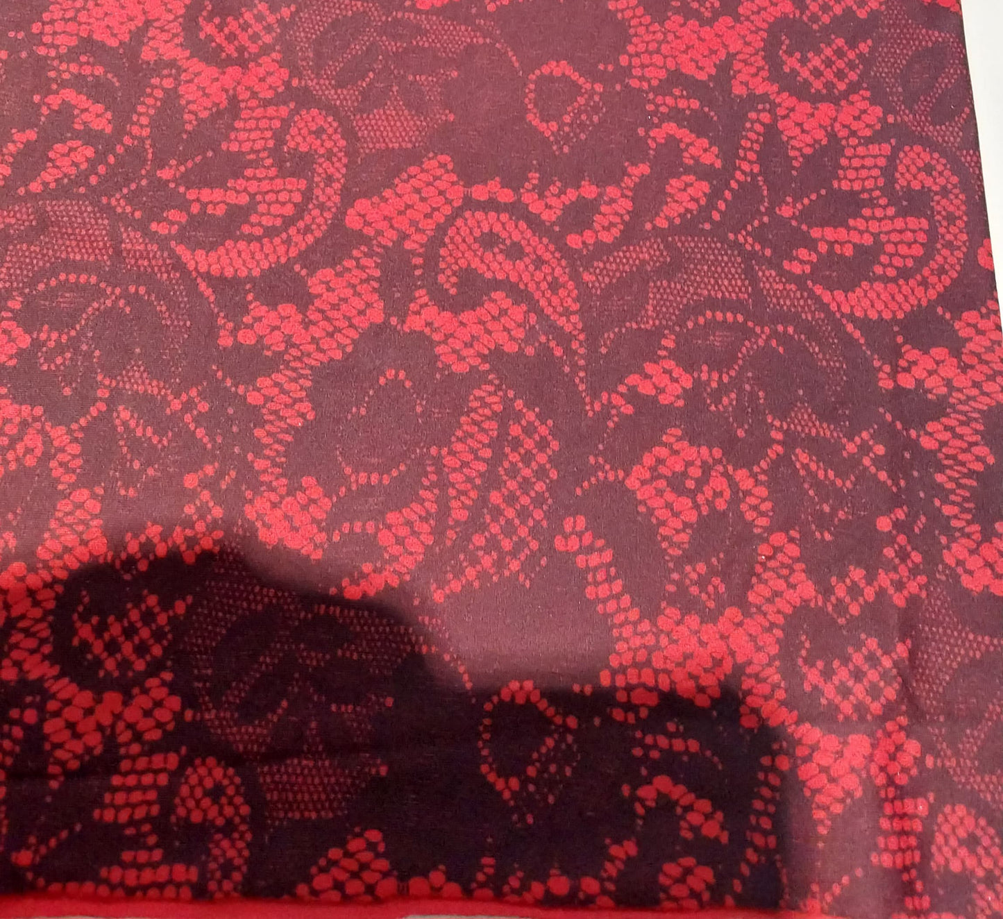 Red lace look lycra