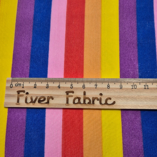 Rainbow polycotton