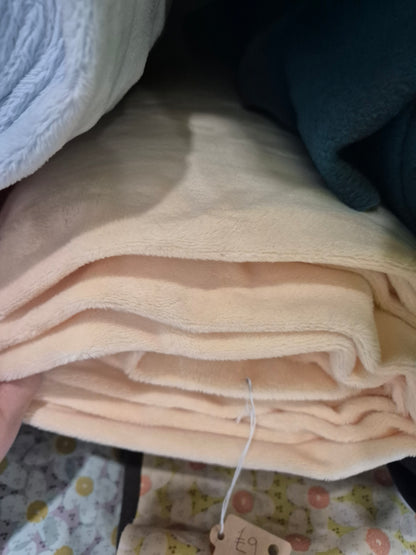 Cream Minky Fleece