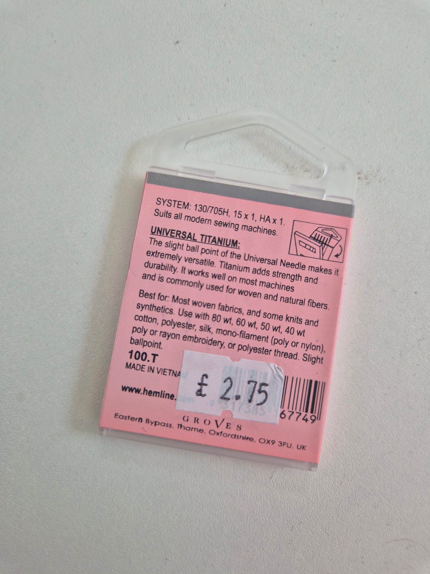 Universal sewing needles