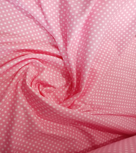 Pink spotty jersey (medium spots)
