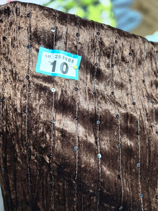 Number 10 velvet sequins 3m