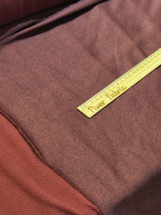 Wine microfleece sweatshirt