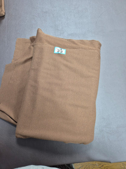 Number 32 chocolate brown ribbed jersey 3m
