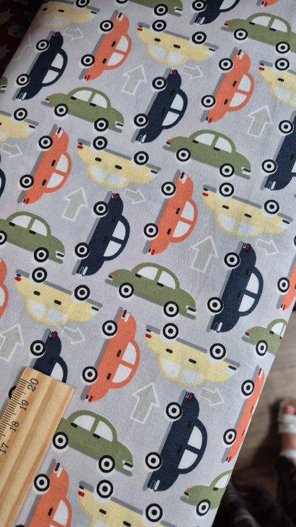 100% cotton cars grey