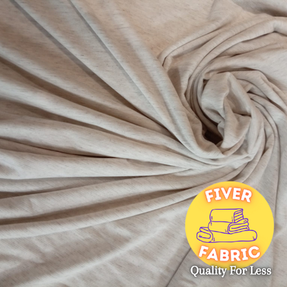 Marl jersey cream