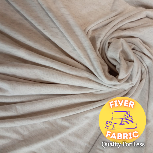 Marl jersey cream