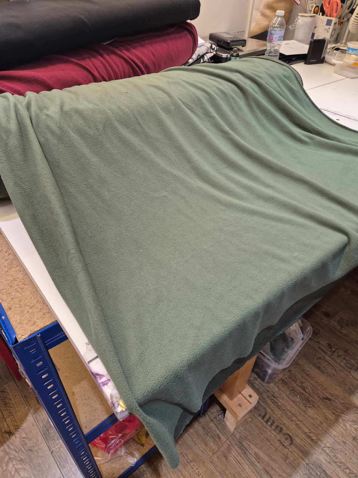 Green microfleece sweatshirt