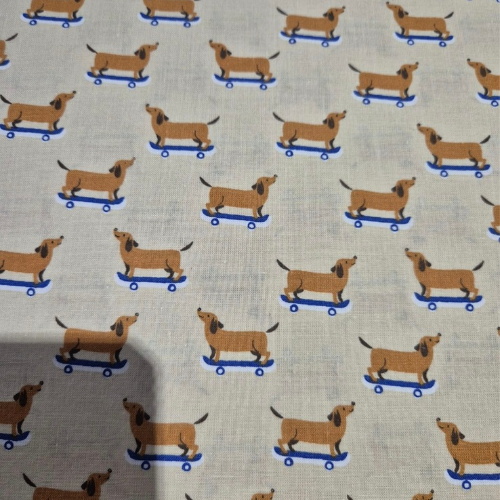 100% cotton skating dog