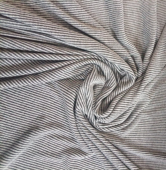 Grey ribbed jersey