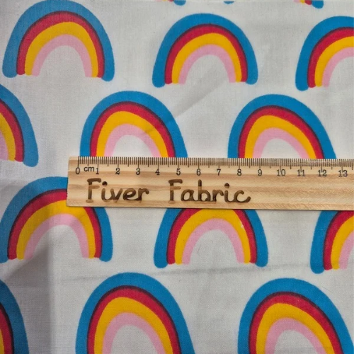 Rainbows on white background