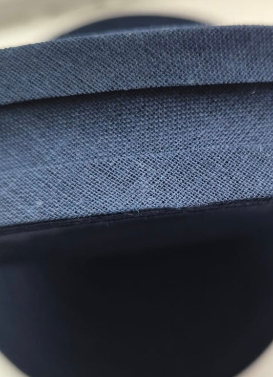 100% cotton bias binding Navy