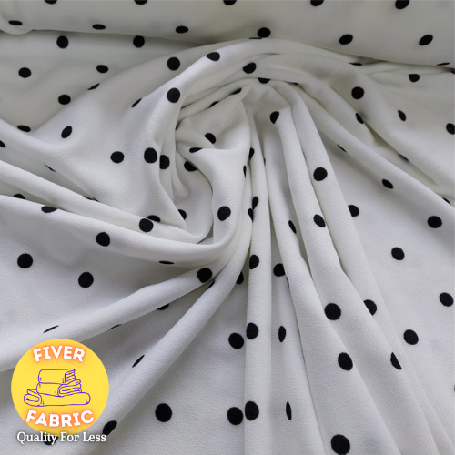 Polka Dot Scuba Crepe