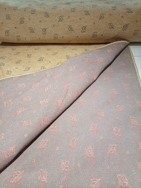 leaf on yellow background upholstery