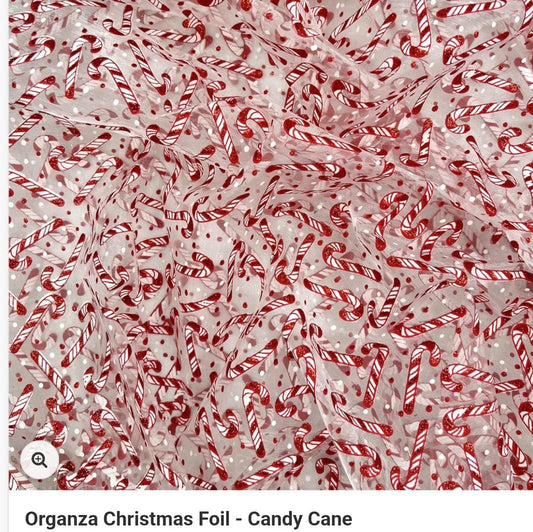 Candy cane organza