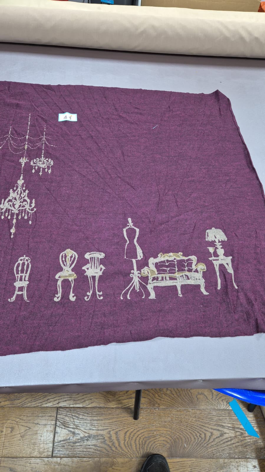 Number 41 knitted panel x 1