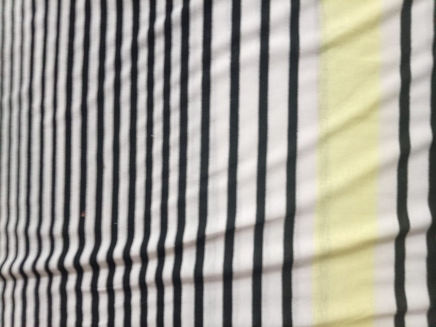 Black white and yellow stripe jersey