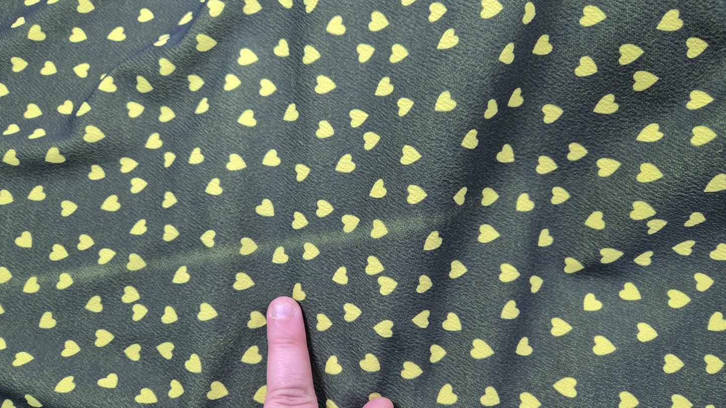 Number 21 hearts scuba crepe 2m