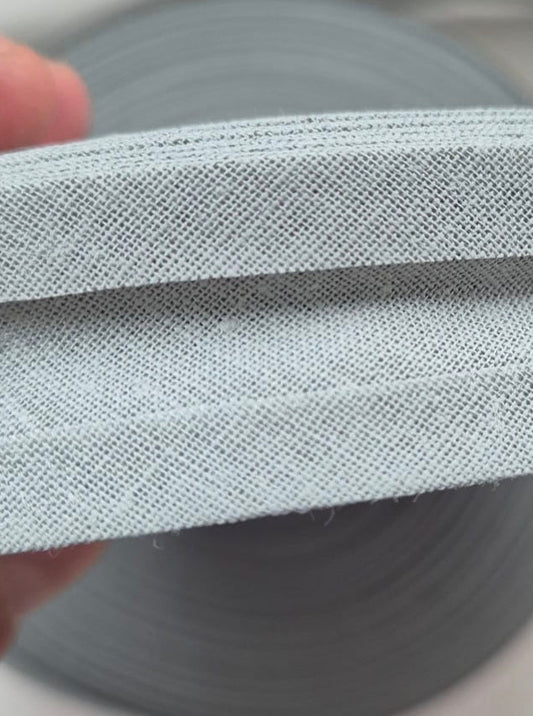 100% cotton bias binding Duck Grey