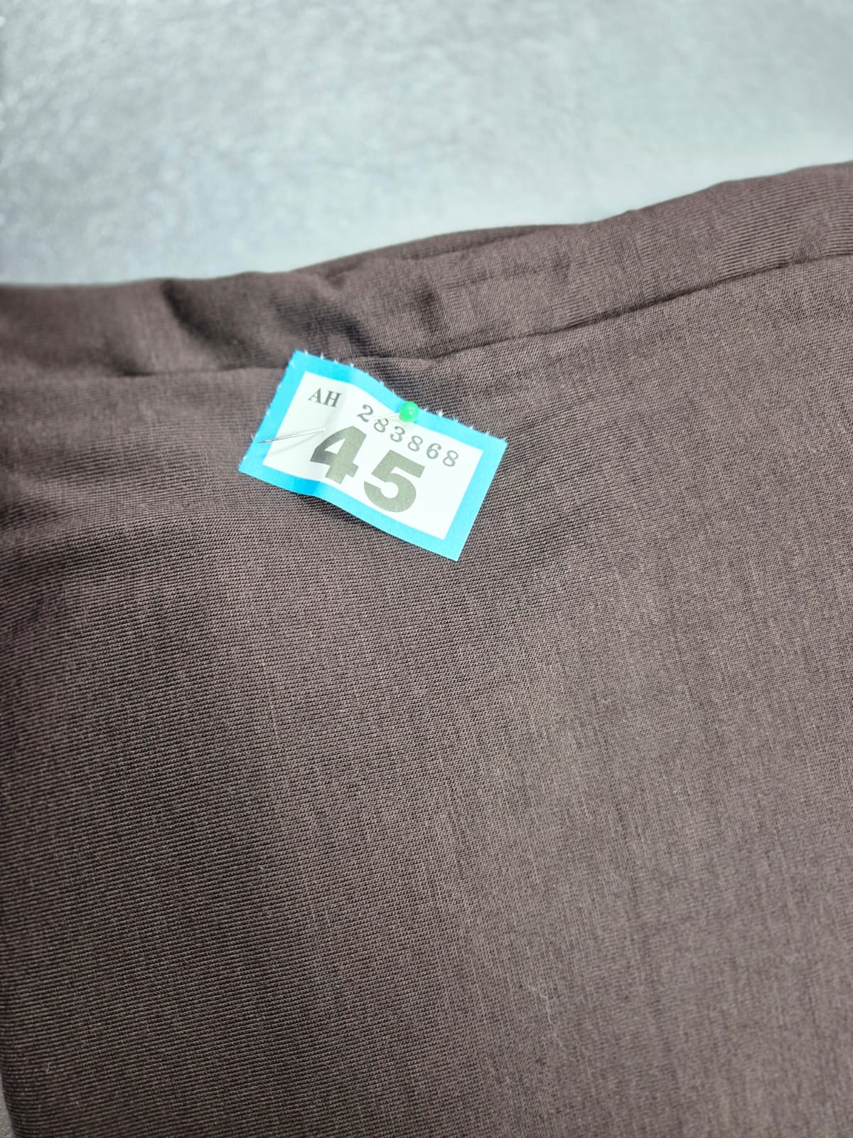 Number 45 dark brown jersey 3m