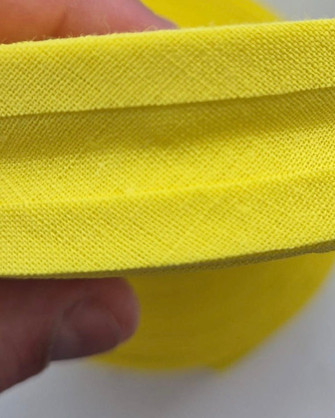 100% cotton bias binding Yellow