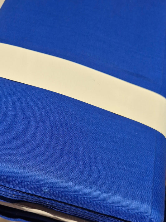 100% cotton royal blue  - 58" wide