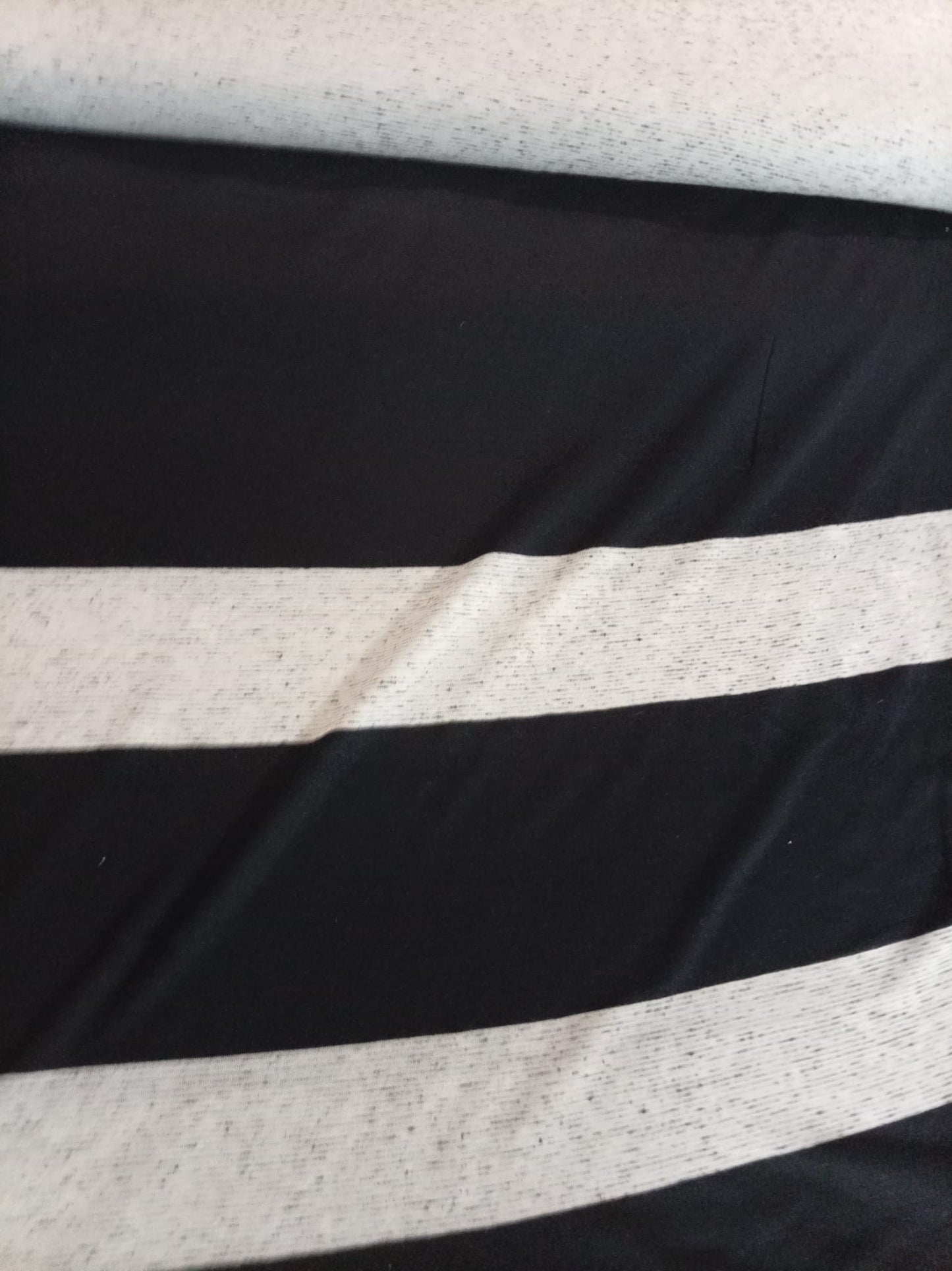 Striped jersey grey and black