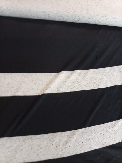 Striped jersey grey and black