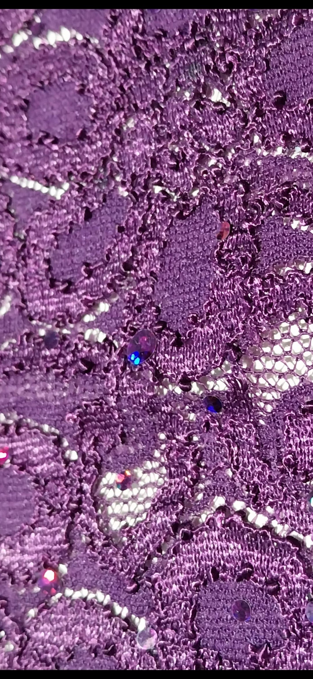 Purple sparkle lace