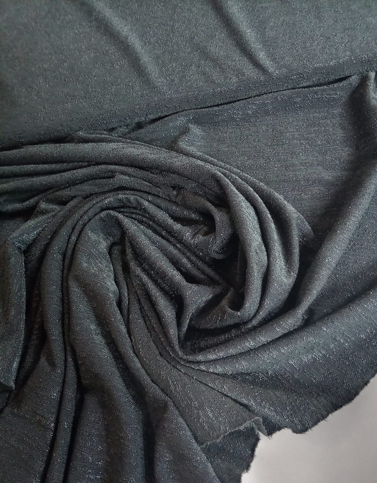Dark grey textured jersey