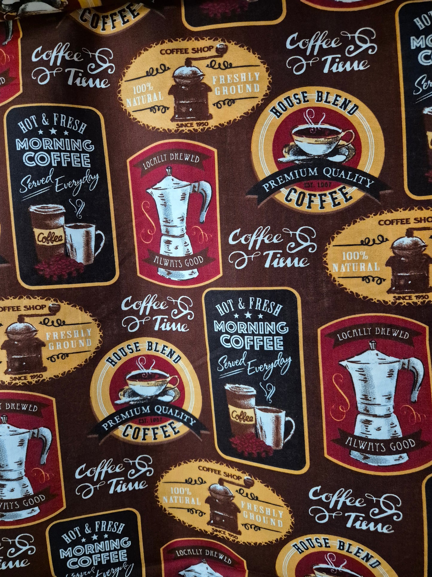 100% cotton Coffee
